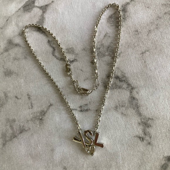 YSL sterling silver necklace with heart ❤️ - Picture 3 of 7